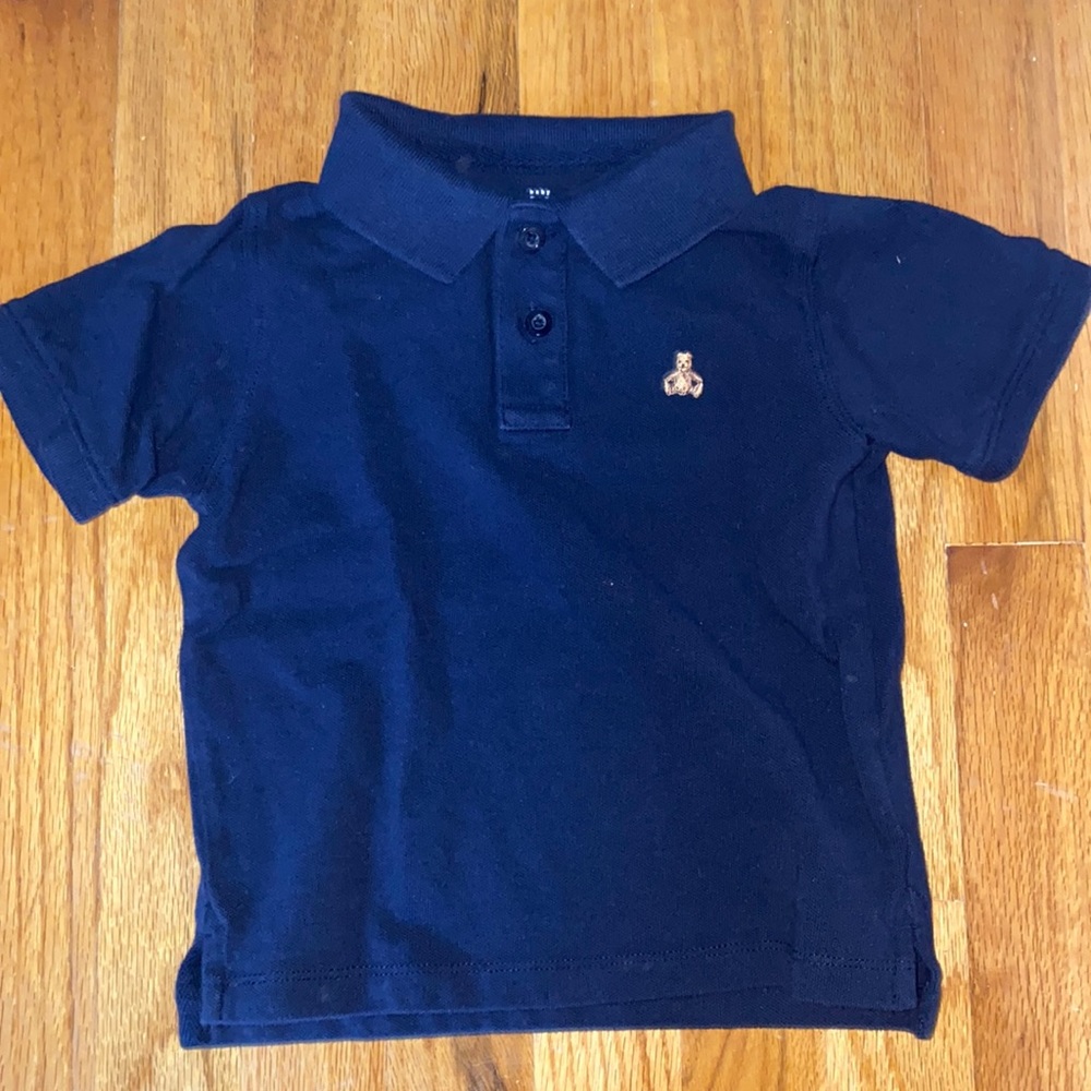 toddler boys navy polo shirt